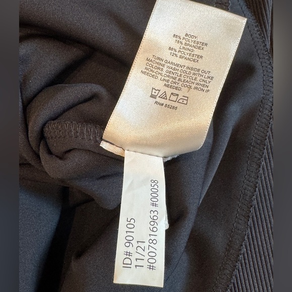 Express Body Contour Ribbed V-Wire Ruffle Mini Dress - Picture 11 of 11